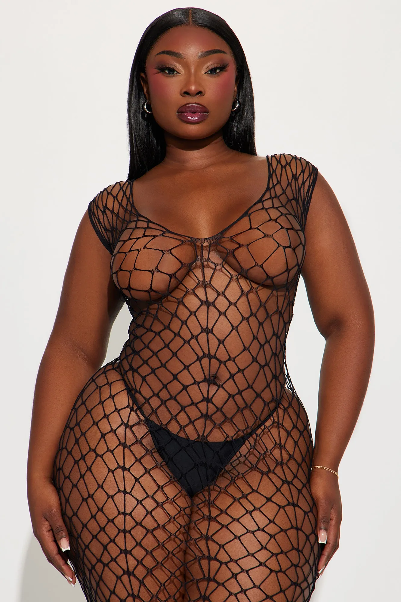 A Little Lovin' Bodystocking Dress - Black
