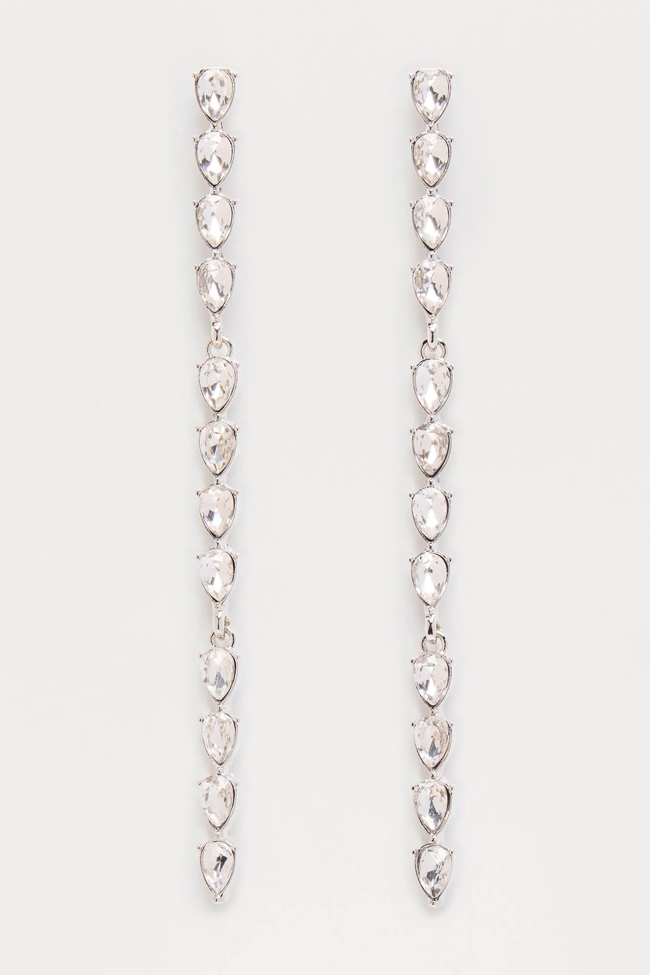 A Sprinkle Of Magic Linear Earrings - Silver