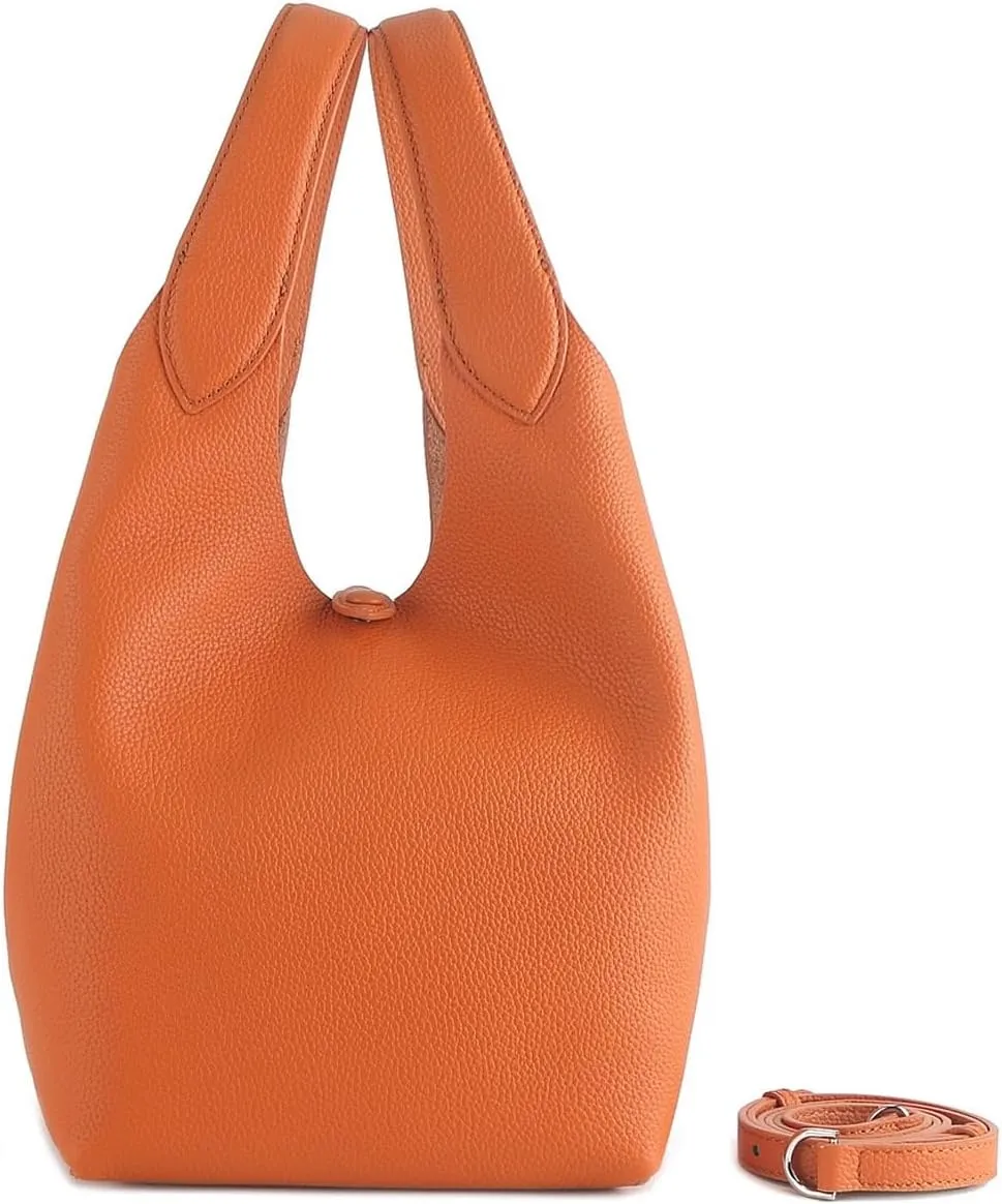 able and simple one-shoulder crossbody bucket bag