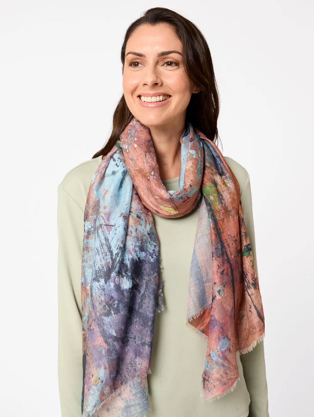 Abstract Print Scarf