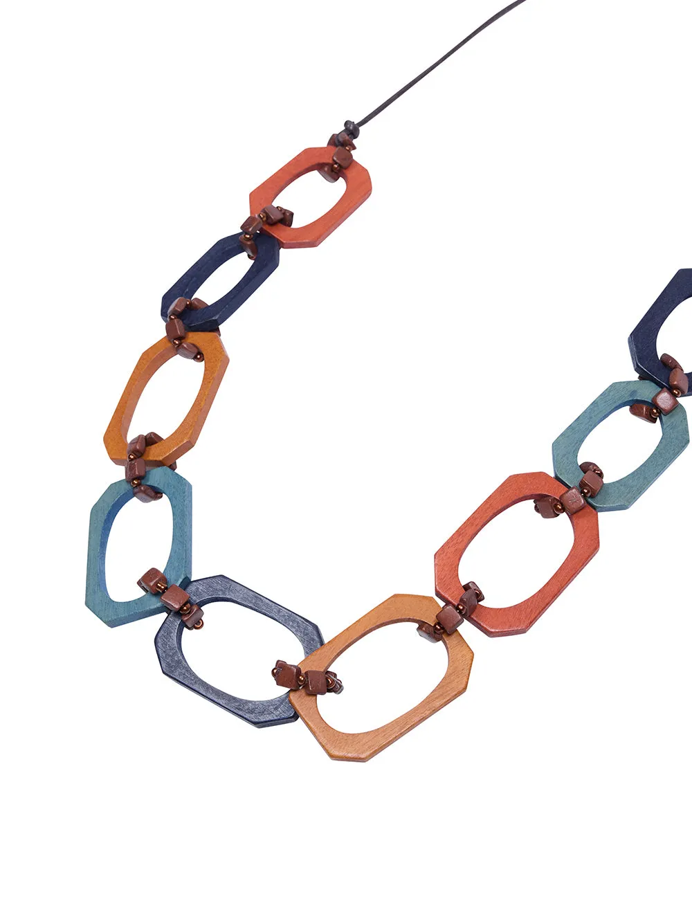Abstract Wood Necklace