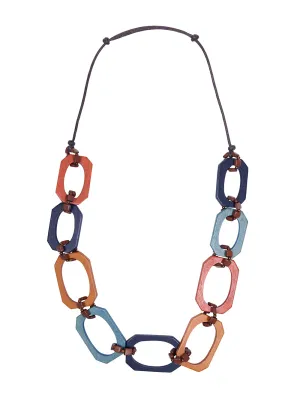 Abstract Wood Necklace