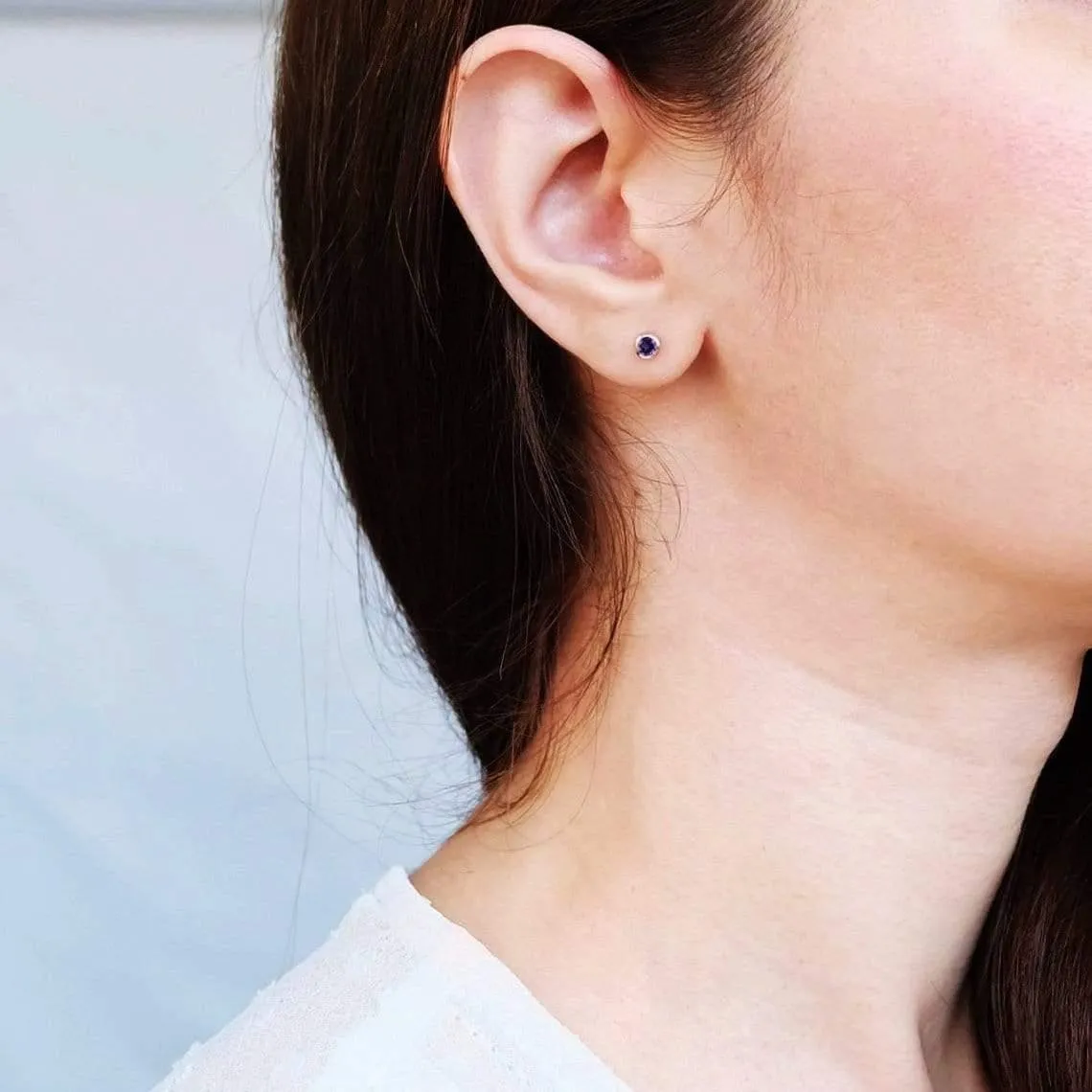 Amethyst Earrings Carina
