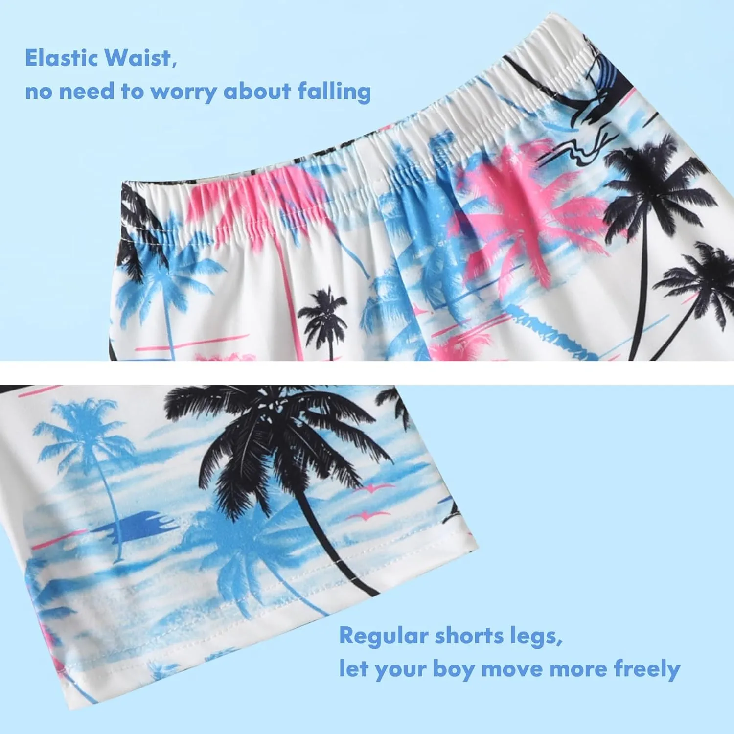 Baby Boy Clothes Toddler Boy Summer Outfits Kids Sleeveless Tank Tops Shorts Set Letter Print Hawaii Beach Clothes