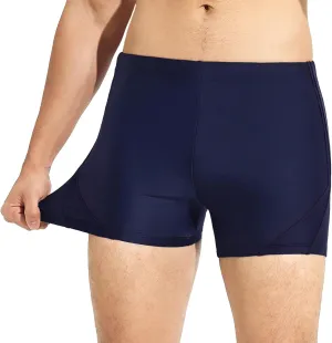 baleaf Men's Athletic Swimwear Jammers Square Leg Sporty Lap Swim Trunks Training Racing UPF50  Swimsuit