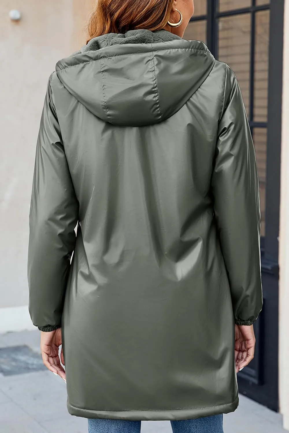 Bellivera Women Lightweight Coat Short Quilted Puffer Long Sleeve Belted Jacket Pockets