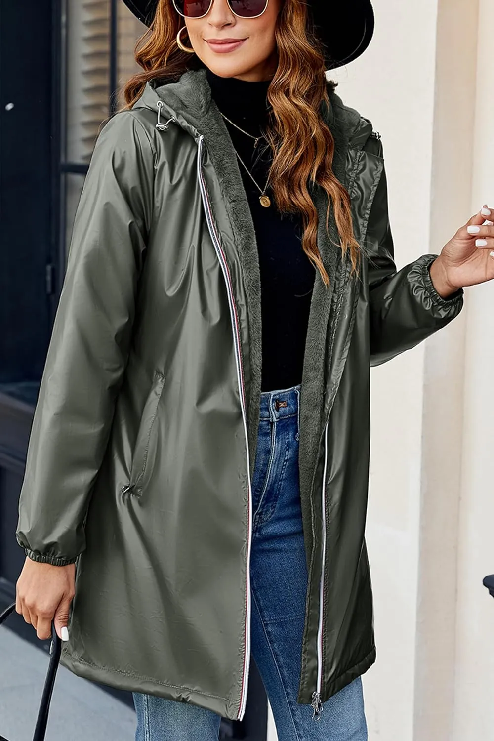 Bellivera Women Lightweight Coat Short Quilted Puffer Long Sleeve Belted Jacket Pockets
