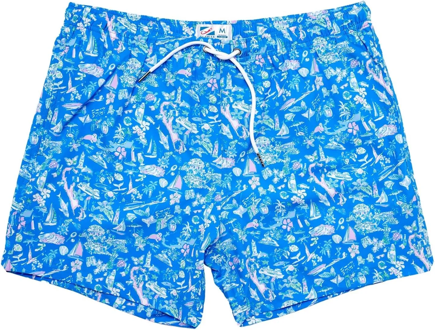 BERMIES Mens Swim Trunks with Soft Mesh Liner - 5.5 Inseam, Quick-Dry, 4-Way Stretch, UPF 50 , Eco-Friendly Fabric