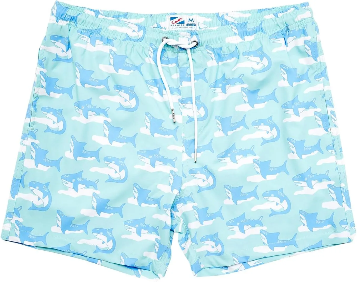 BERMIES Mens Swim Trunks with Soft Mesh Liner - 5.5 Inseam, Quick-Dry, 4-Way Stretch, UPF 50 , Eco-Friendly Fabric