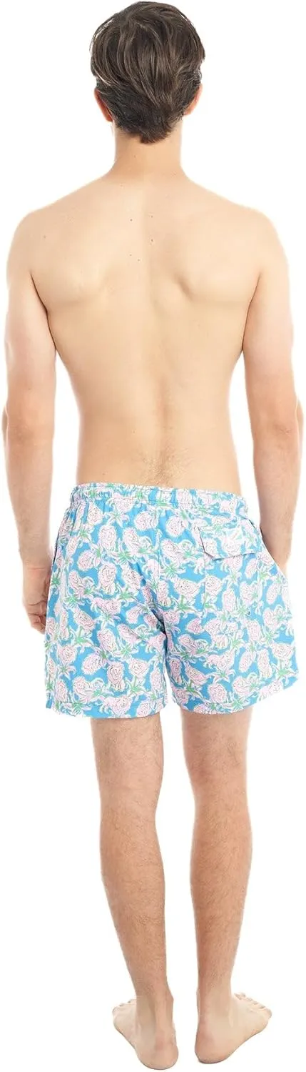 BERMIES Mens Swim Trunks with Soft Mesh Liner - 5.5 Inseam, Quick-Dry, 4-Way Stretch, UPF 50 , Eco-Friendly Fabric