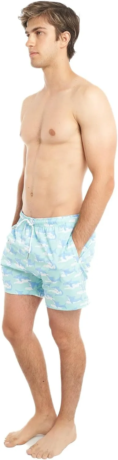 BERMIES Mens Swim Trunks with Soft Mesh Liner - 5.5 Inseam, Quick-Dry, 4-Way Stretch, UPF 50 , Eco-Friendly Fabric