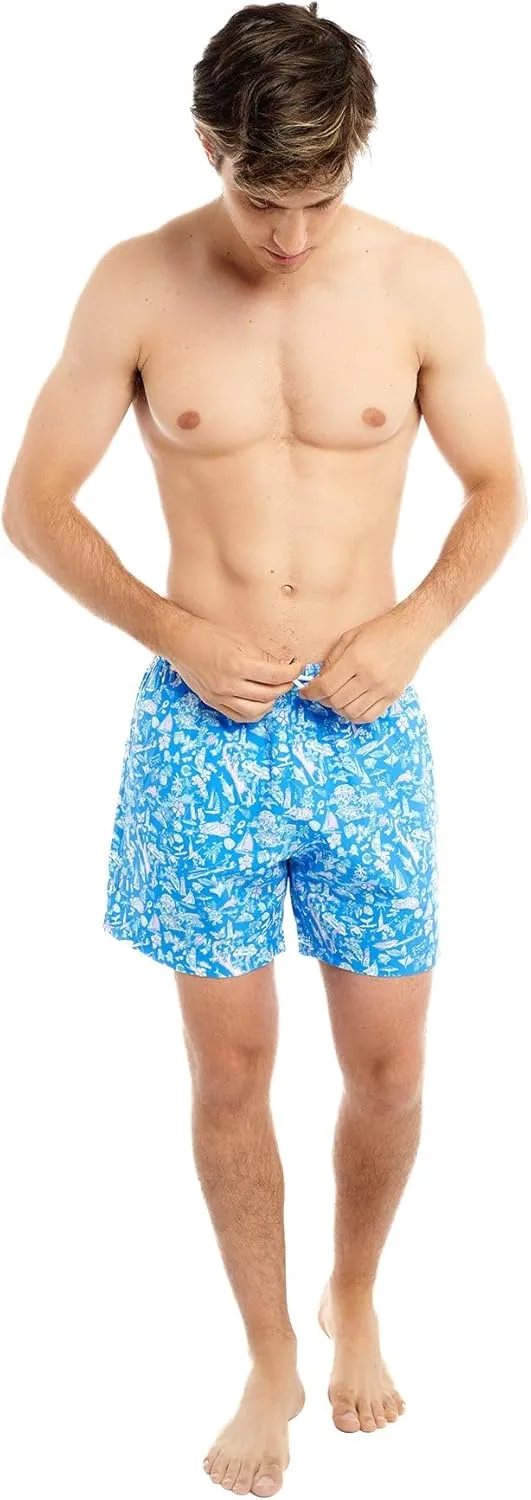 BERMIES Mens Swim Trunks with Soft Mesh Liner - 5.5 Inseam, Quick-Dry, 4-Way Stretch, UPF 50 , Eco-Friendly Fabric