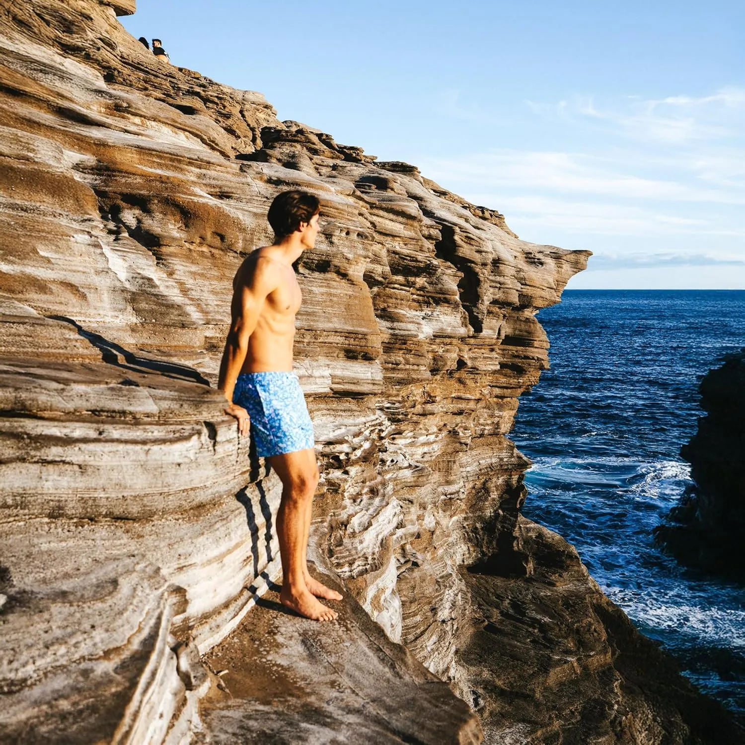 BERMIES Mens Swim Trunks with Soft Mesh Liner - 5.5 Inseam, Quick-Dry, 4-Way Stretch, UPF 50 , Eco-Friendly Fabric