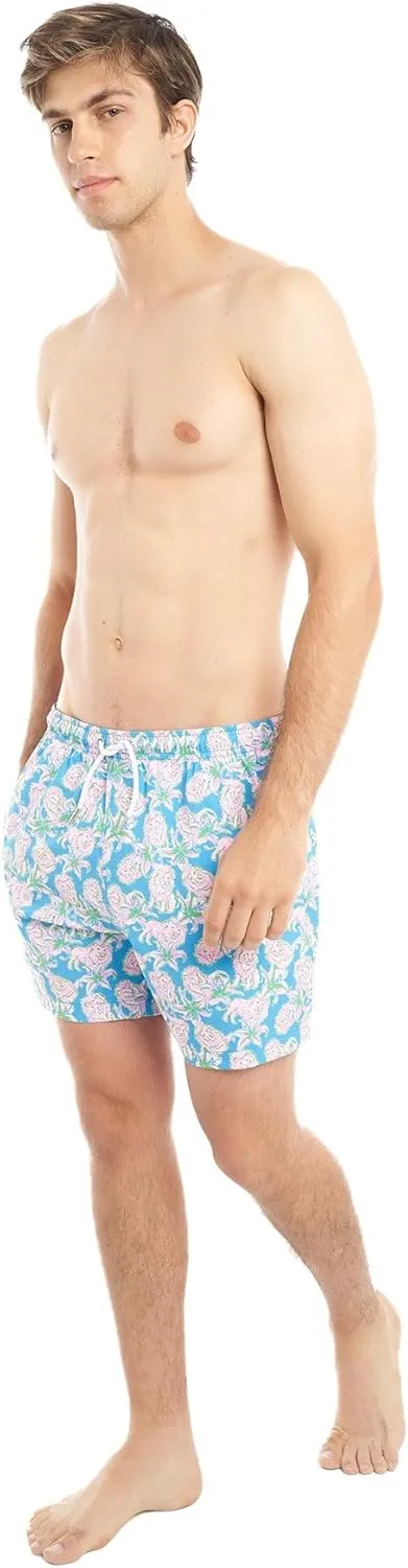 BERMIES Mens Swim Trunks with Soft Mesh Liner - 5.5 Inseam, Quick-Dry, 4-Way Stretch, UPF 50 , Eco-Friendly Fabric