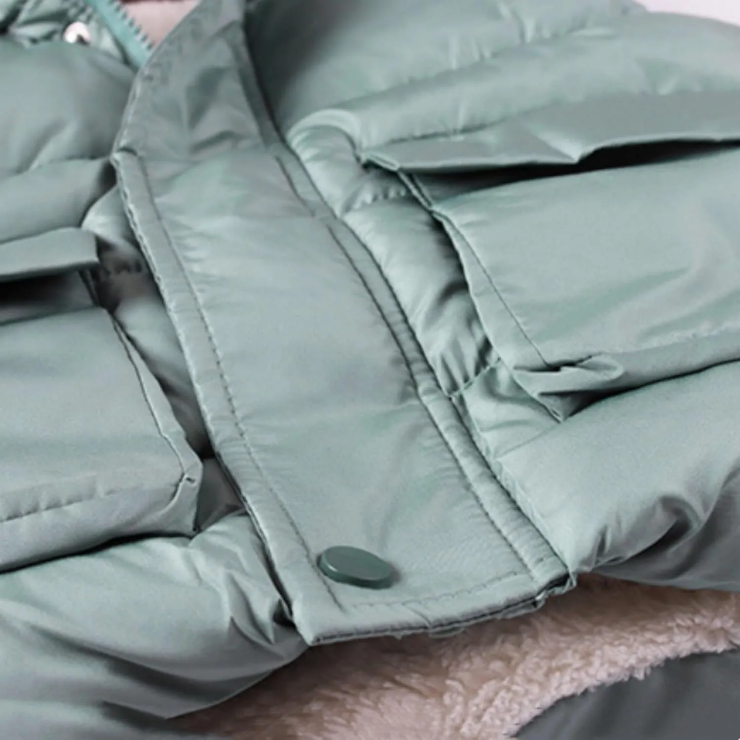 Boys And Girls Fall And Winter Bear Padded Hooded Vest Zipper Cotton Jacket Designer Infant Coats