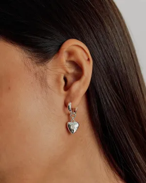 Brie Leon - Pearl Locket Earrings Silver
