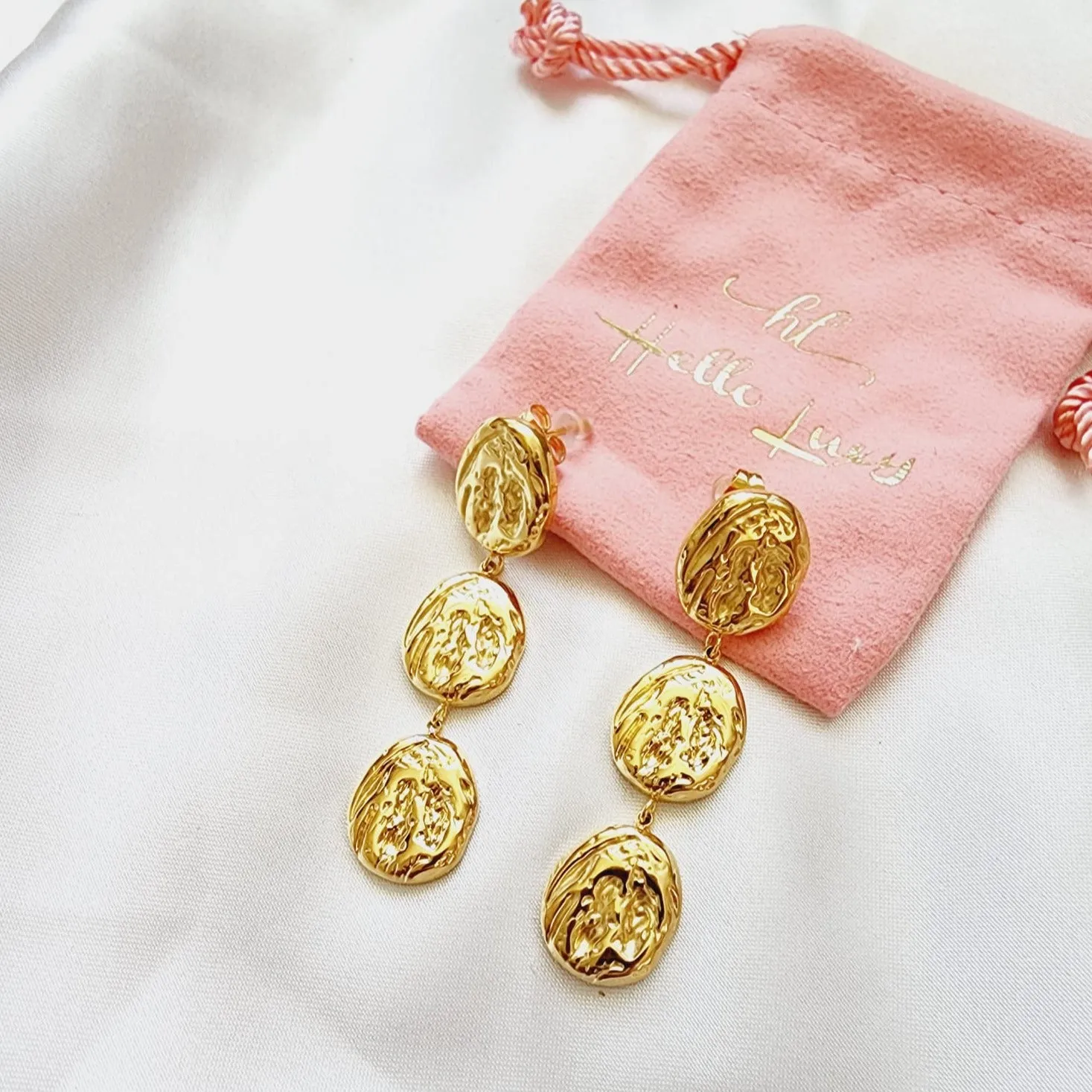 Coffee Bean Abstract Earrings