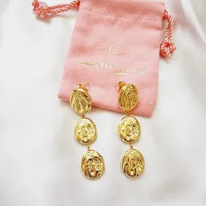 Coffee Bean Abstract Earrings