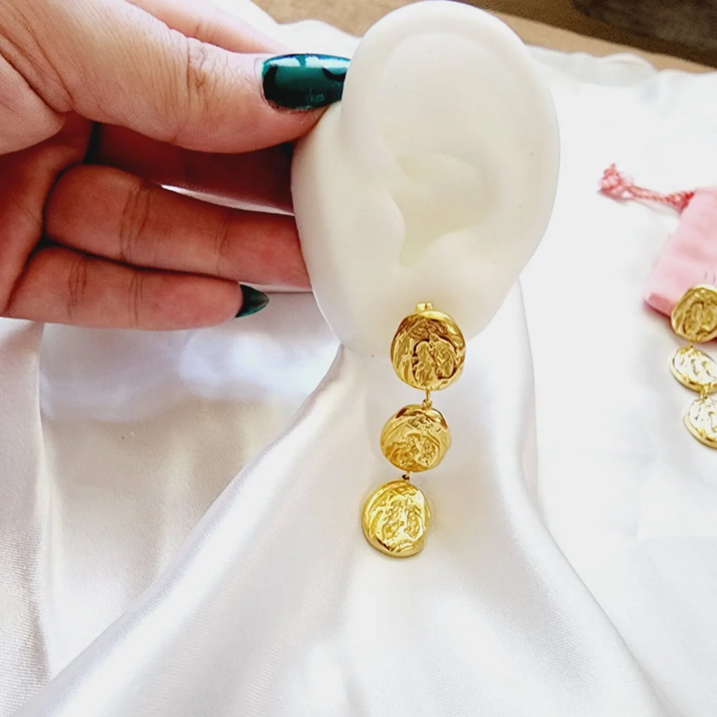 Coffee Bean Abstract Earrings