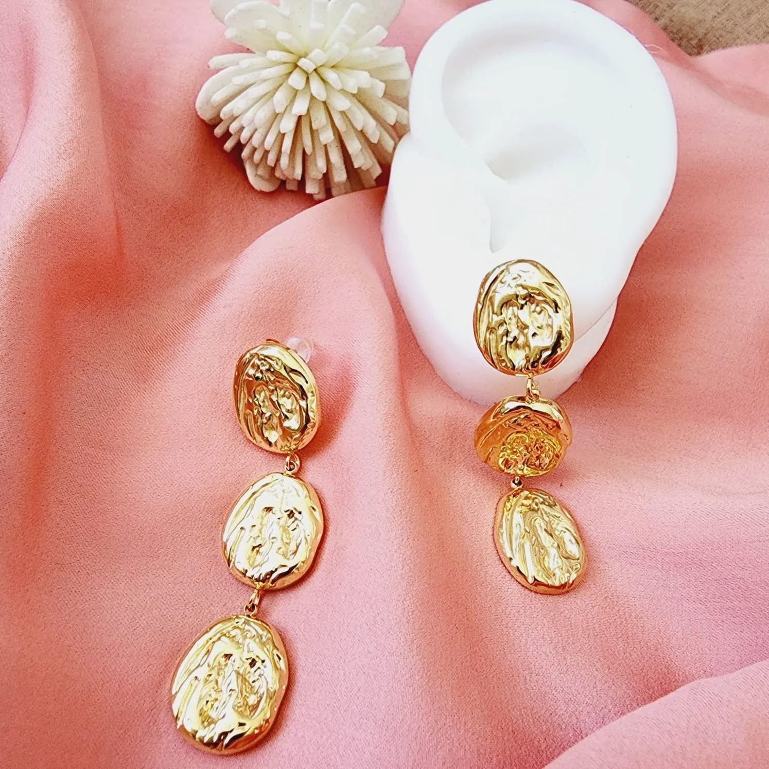 Coffee Bean Abstract Earrings