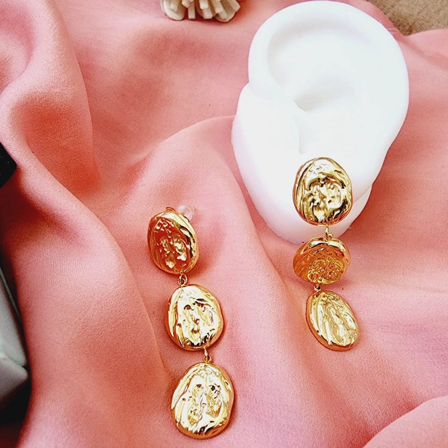 Coffee Bean Abstract Earrings