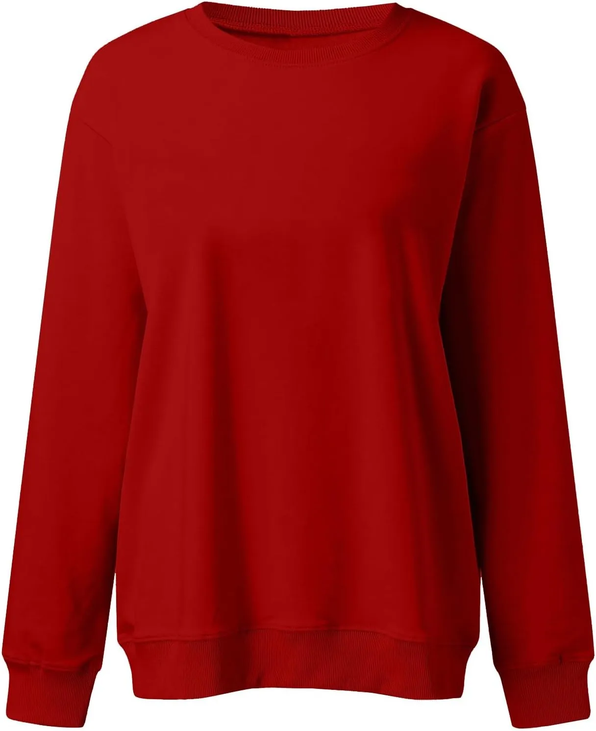 Crewneck Sweatshirts Women Trendy Casual Long Sleeve Tops Cute Teen Girls Crew Neck Sweatshirt Sweaters 2024