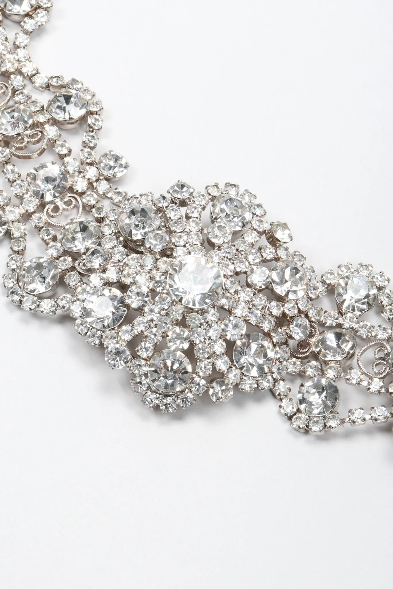 Crystal Metal Lace Belt