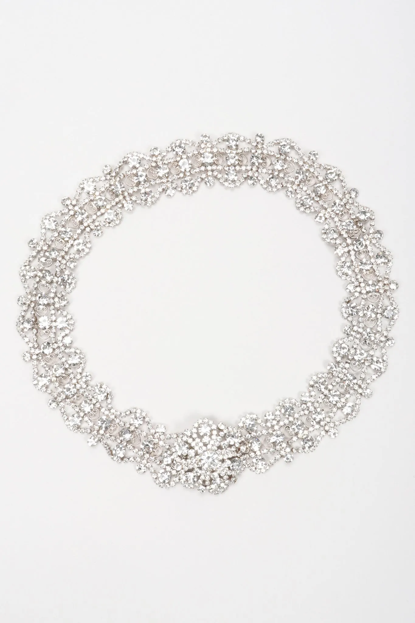 Crystal Metal Lace Belt