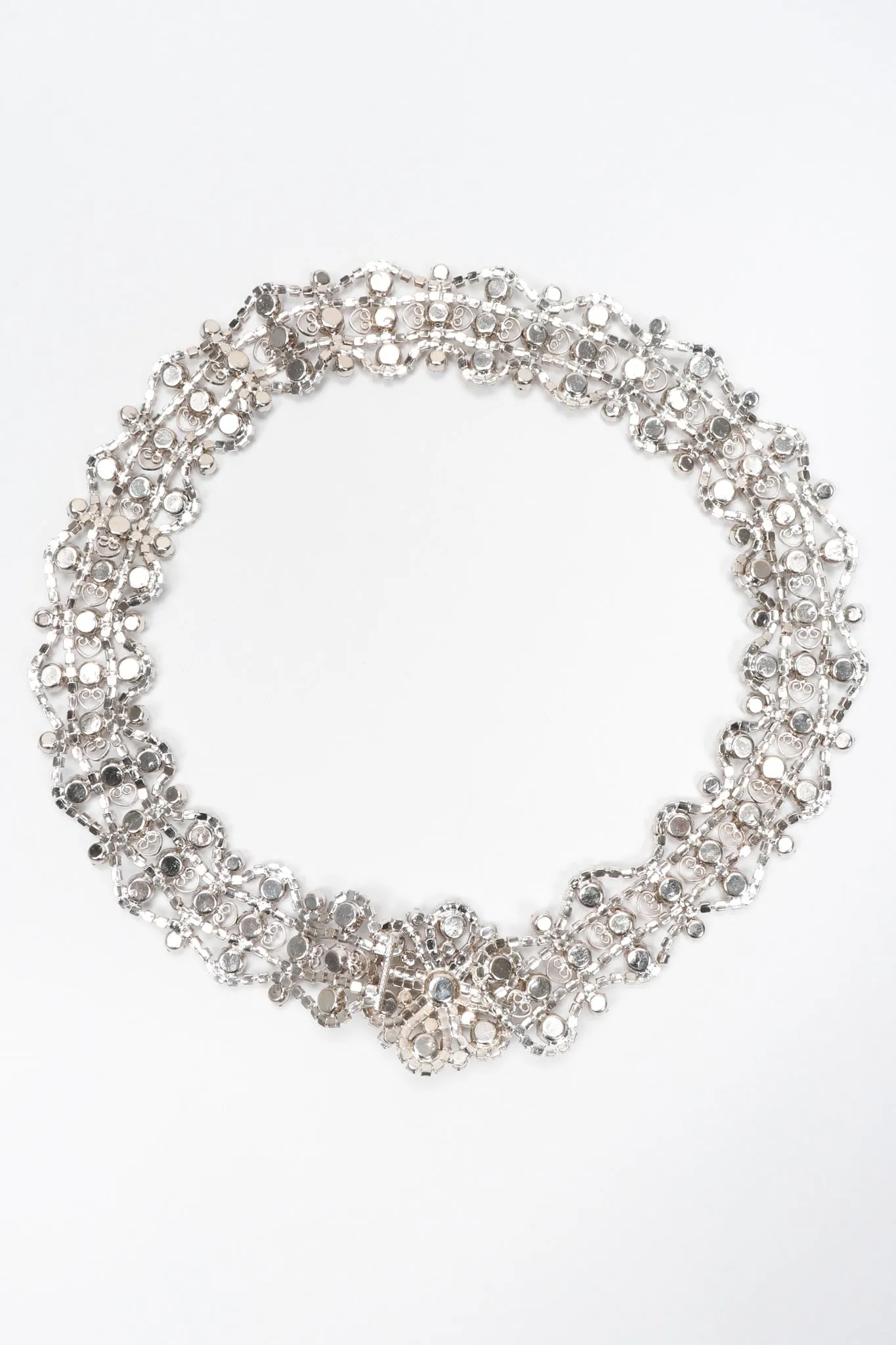 Crystal Metal Lace Belt
