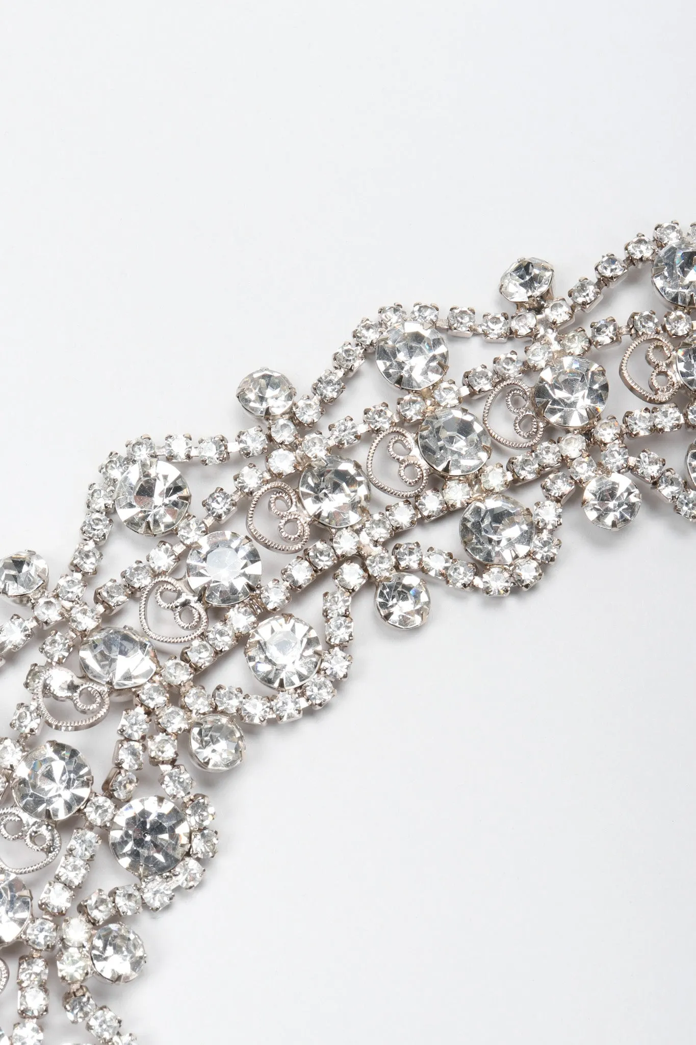 Crystal Metal Lace Belt