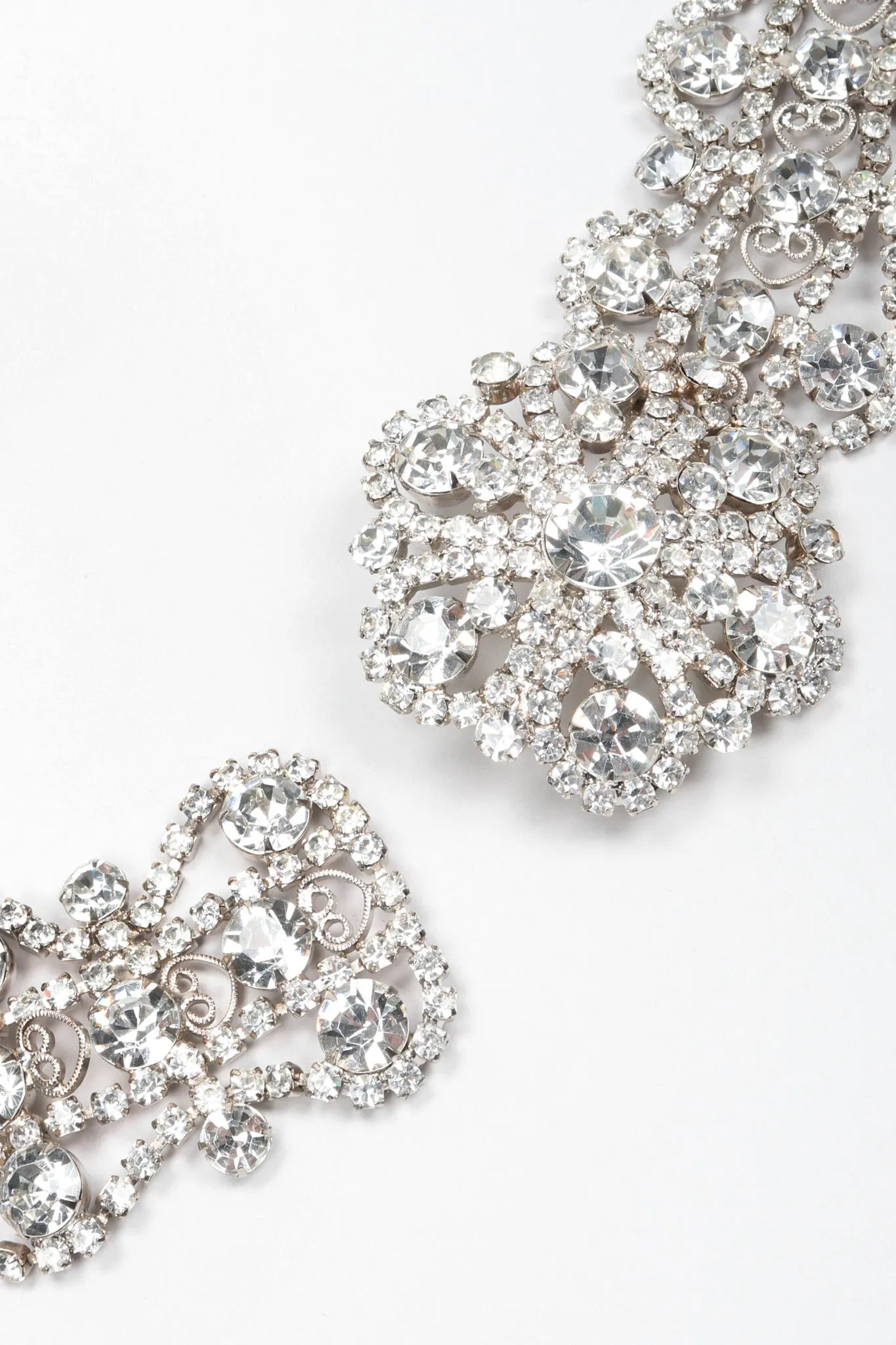 Crystal Metal Lace Belt