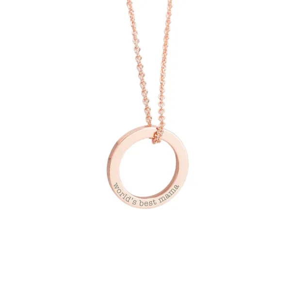 Custom Name Ring Necklace