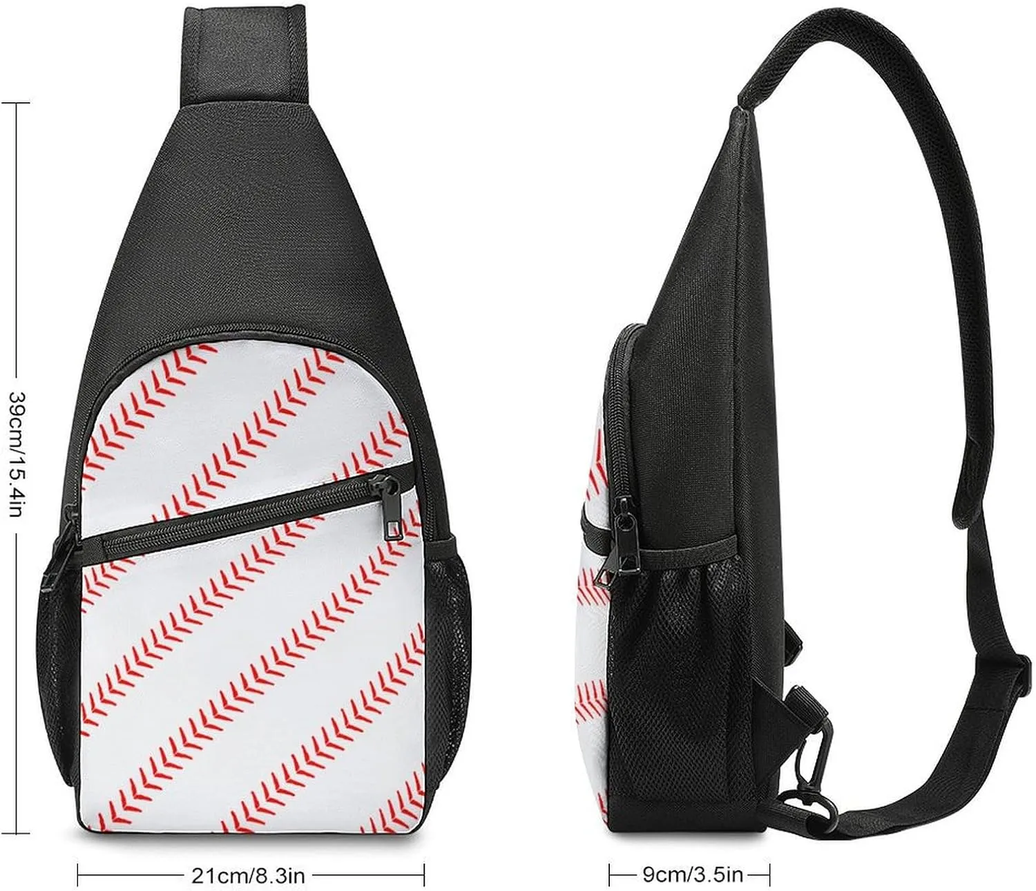 Cute Baseball Simple And Atmospheric Large Capacity Chest Bag