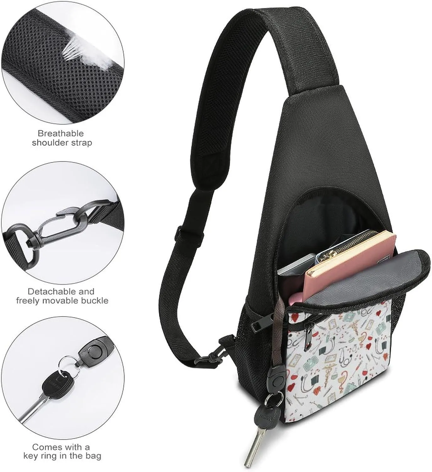 Doctor Nurse Simple And Atmospheric Large Capacity Chest Bag