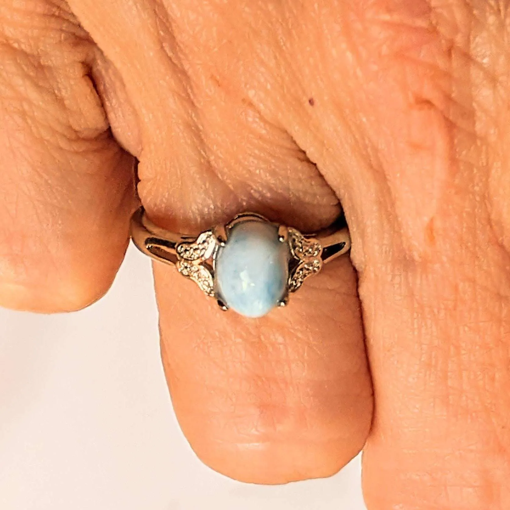 Dominican Larimar Ring - Size 6