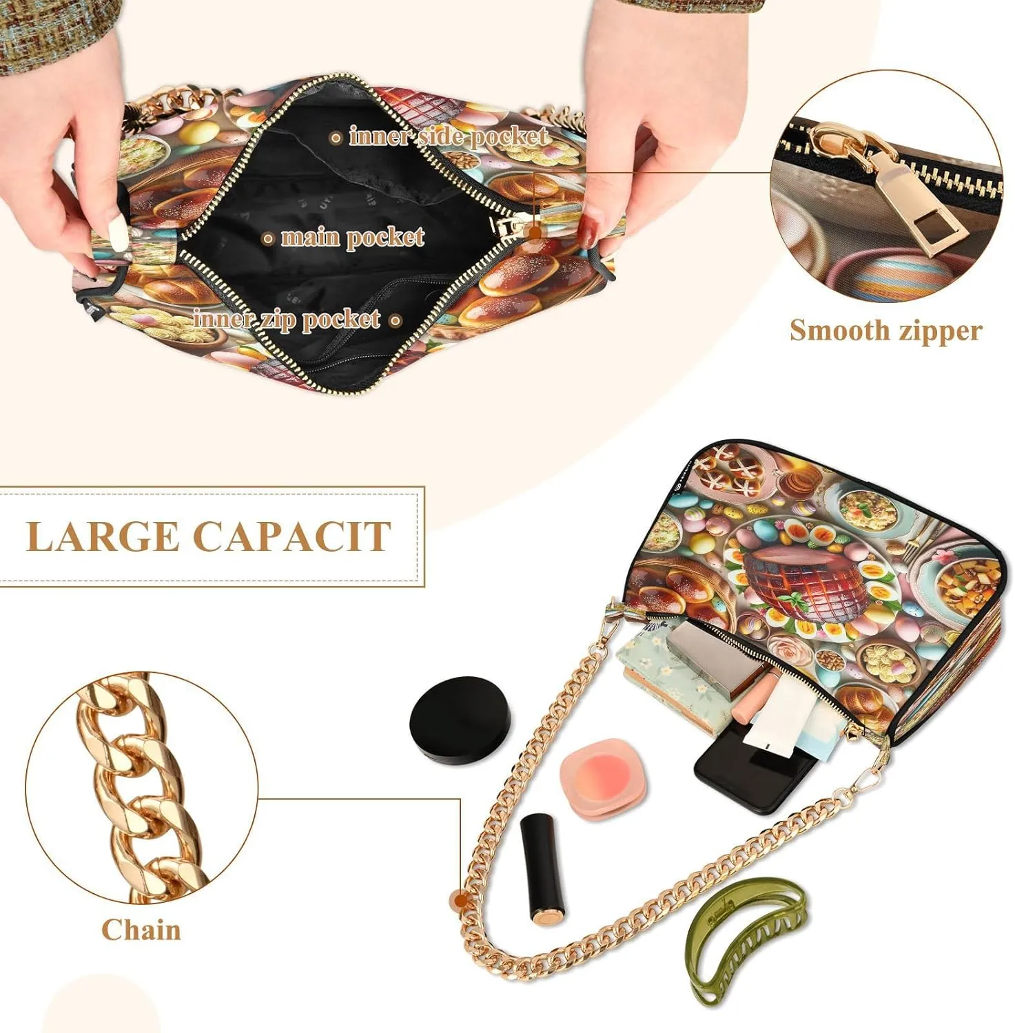 Easter Theme Women Hand Bag, Simple Bags for Women