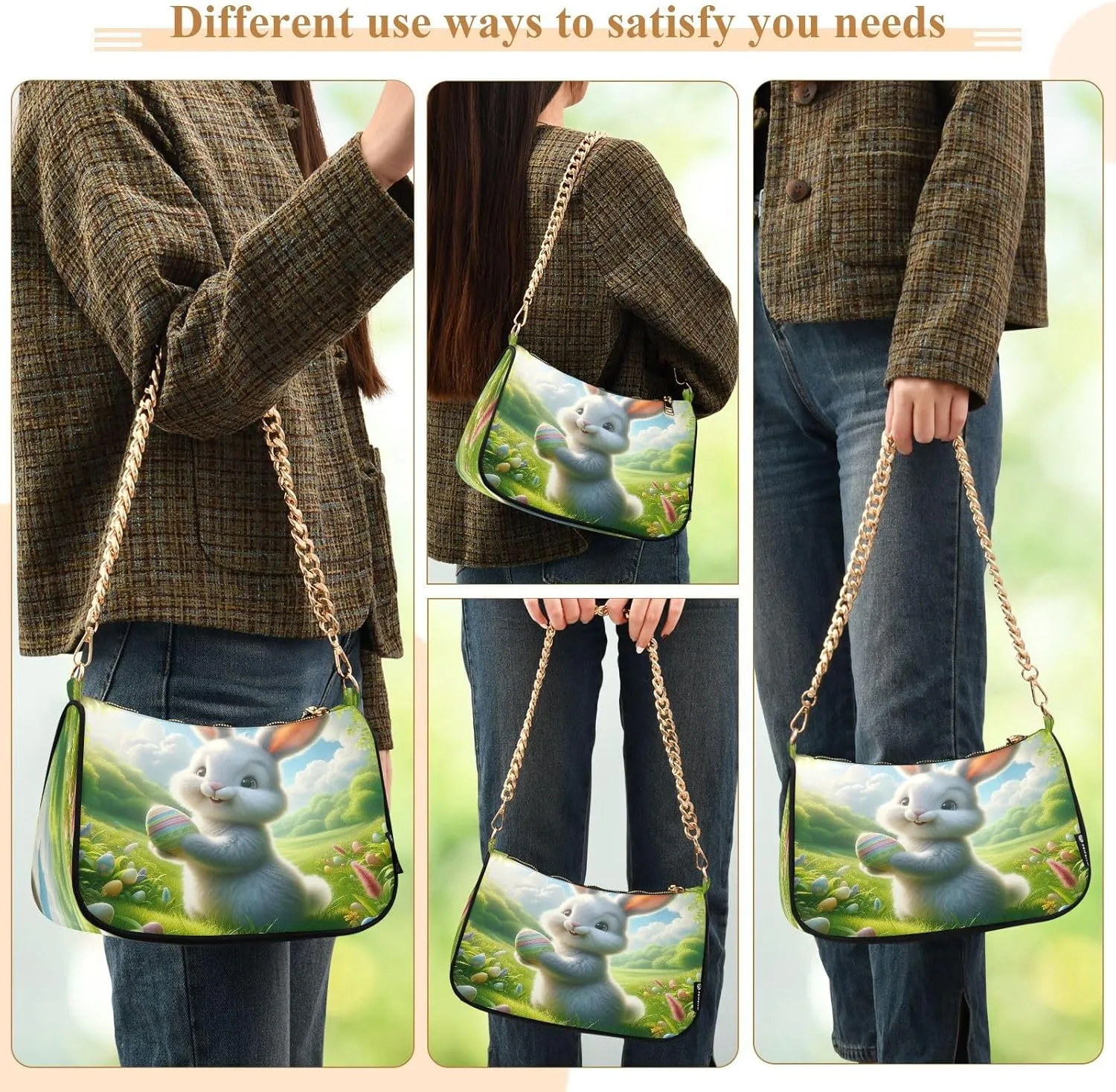 Easter Theme Women Hand Bag, Simple Bags for Women