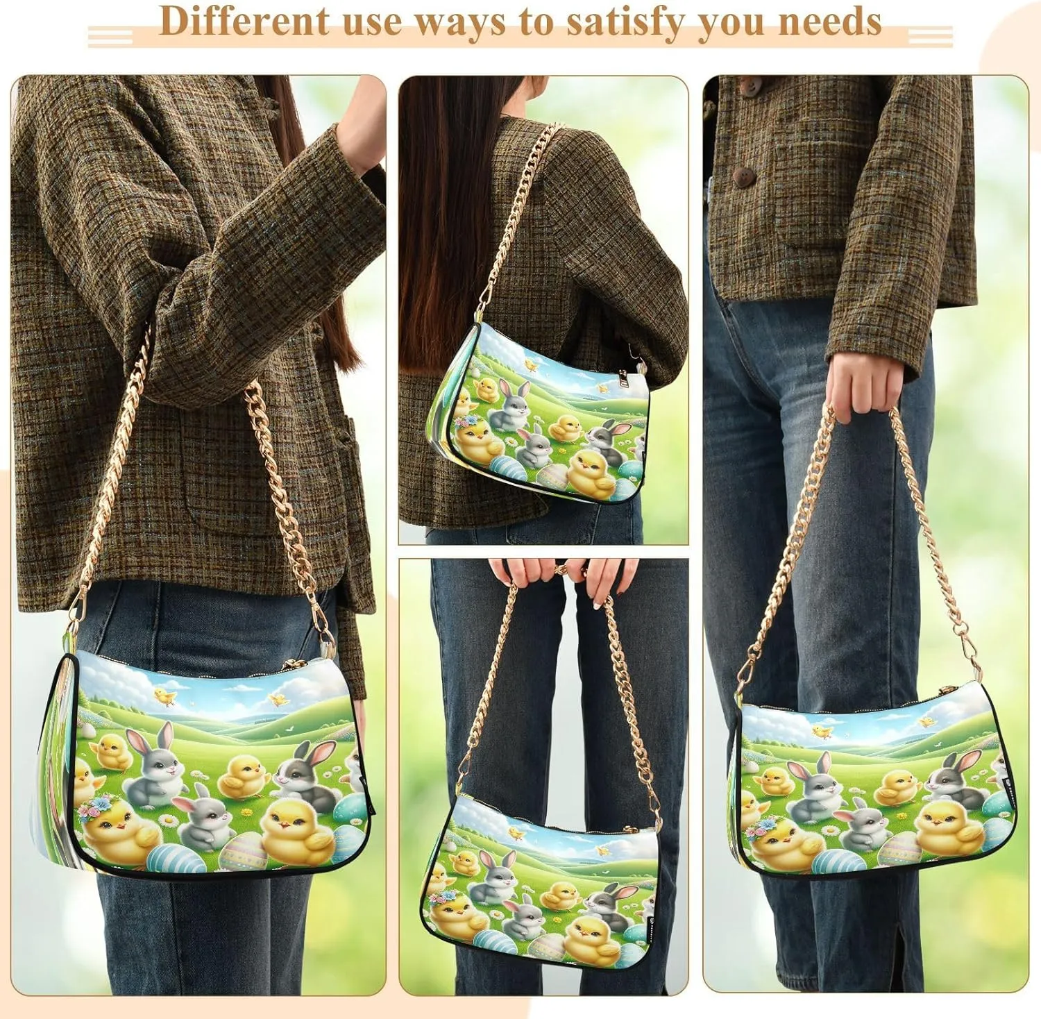 Easter Theme Women Hand Bag, Simple Bags for Women