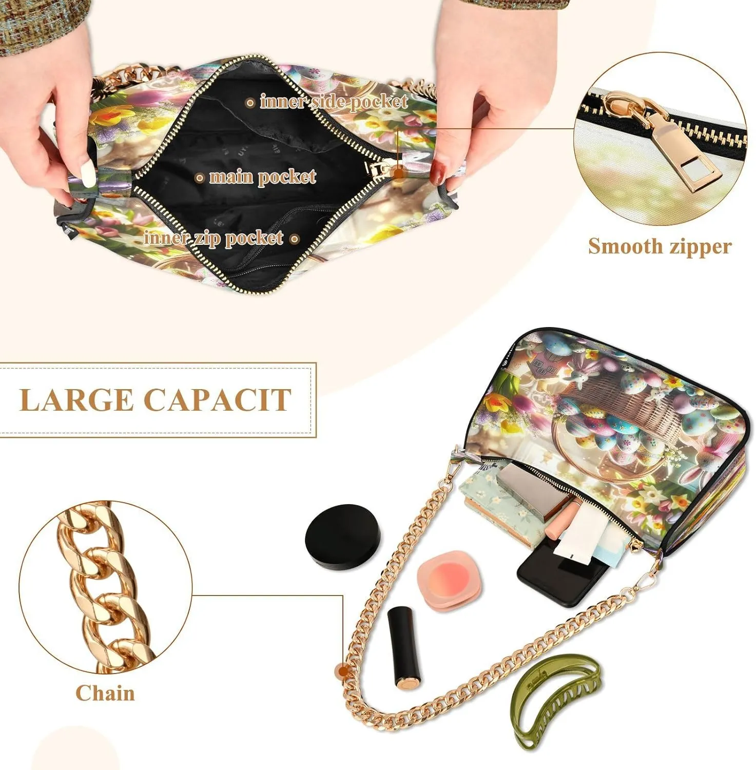 Easter Theme Women Hand Bag, Simple Bags for Women