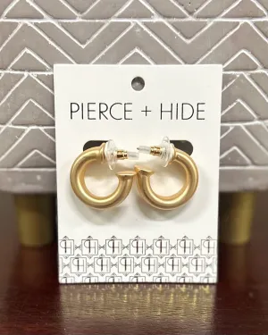 Flat Gold Hoop Earrings