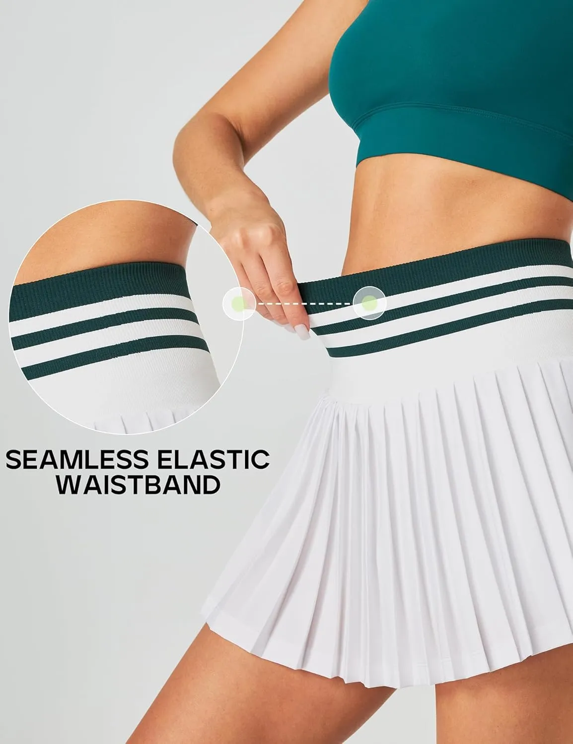 Heathyoga Pleated Tennis Skirt with Pockets for Women Tennis Skort for Woman High Waisted Golf Skirts Athletic Skirt