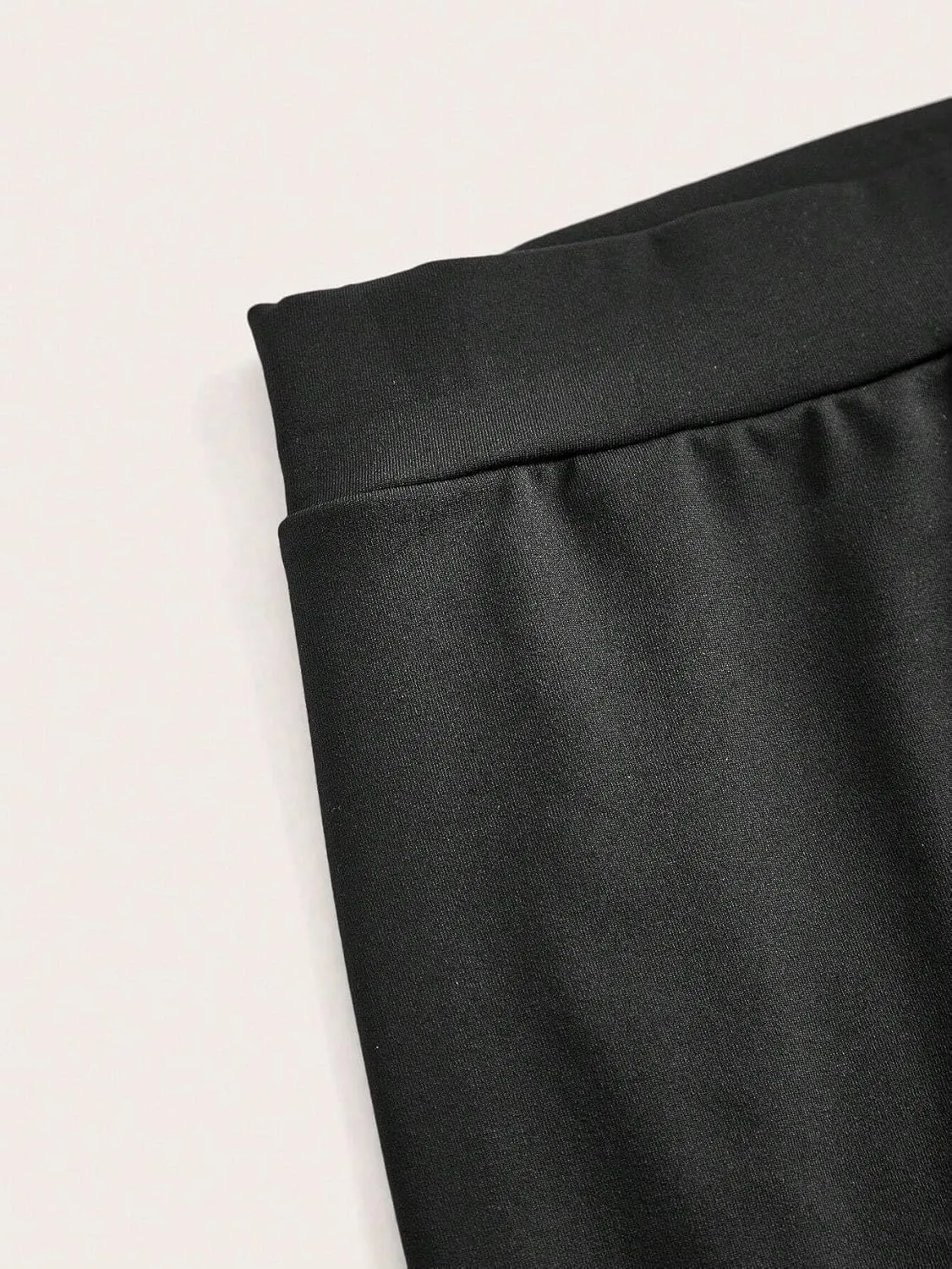High Waisted Shorts Buckle Elastic Waist Skorts Casual Short