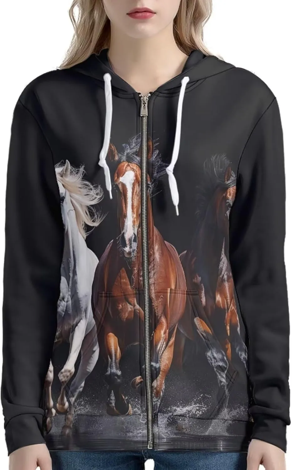 Hoodies for Women XS-5XL Long Sleeve Hooded Sweatshirts Fall Winter Jackets Fashion Clothes 2024