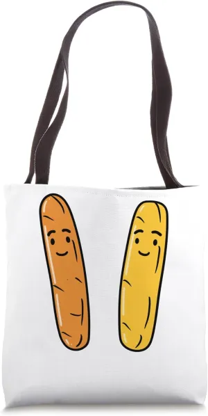 Humor Cute bread baguettes France simple Baguette Tote Bag