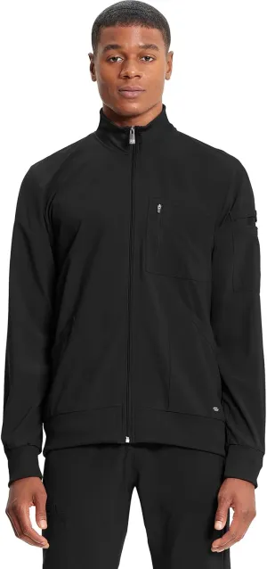 Infinity Cherokee Men's Zipper Warm-Up Jacket with Side Panels and Collar Cuffs CK305A