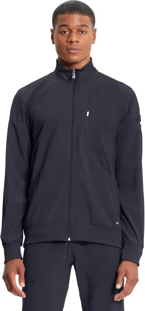 Infinity Cherokee Men's Zipper Warm-Up Jacket with Side Panels and Collar Cuffs CK305A