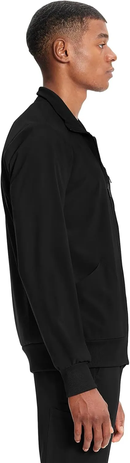 Infinity Cherokee Men's Zipper Warm-Up Jacket with Side Panels and Collar Cuffs CK305A