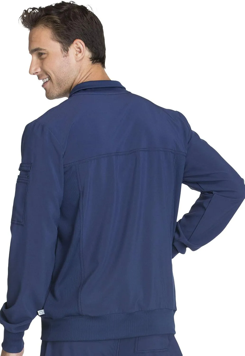 Infinity Cherokee Men's Zipper Warm-Up Jacket with Side Panels and Collar Cuffs CK305A