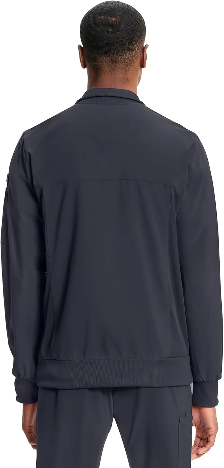 Infinity Cherokee Men's Zipper Warm-Up Jacket with Side Panels and Collar Cuffs CK305A