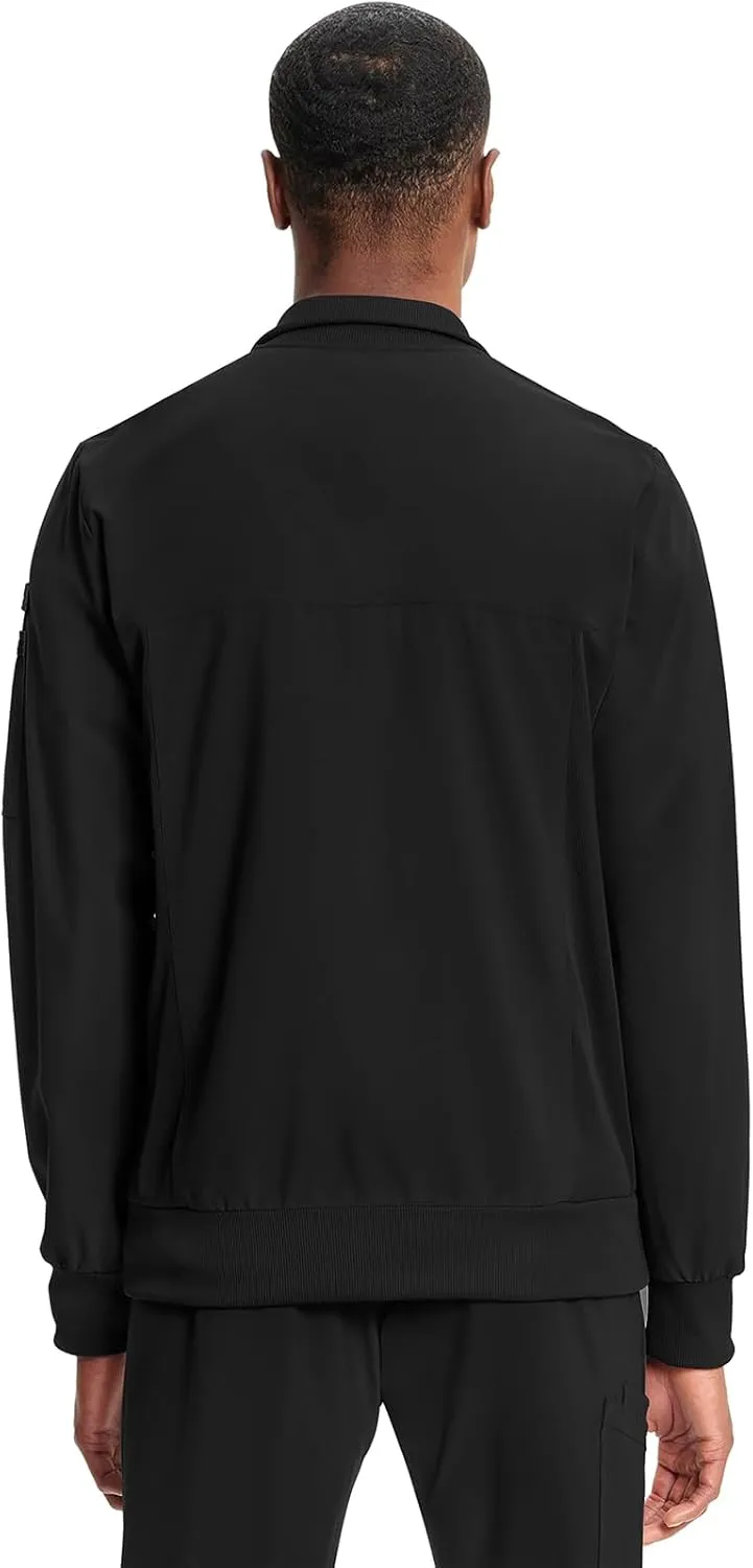 Infinity Cherokee Men's Zipper Warm-Up Jacket with Side Panels and Collar Cuffs CK305A